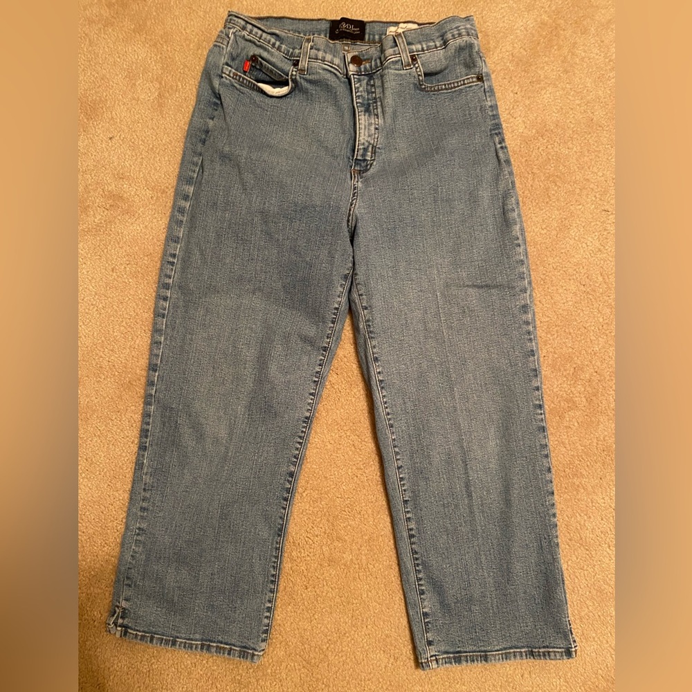 NYDJ Y2K cropped straight leg denim jeans style: Marilyn size 12 - Picture 2 of 10